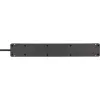 Brennenstuhl Bremounta 5 lizdų ilgintuvas (2x USB-C, 3 m), juodas