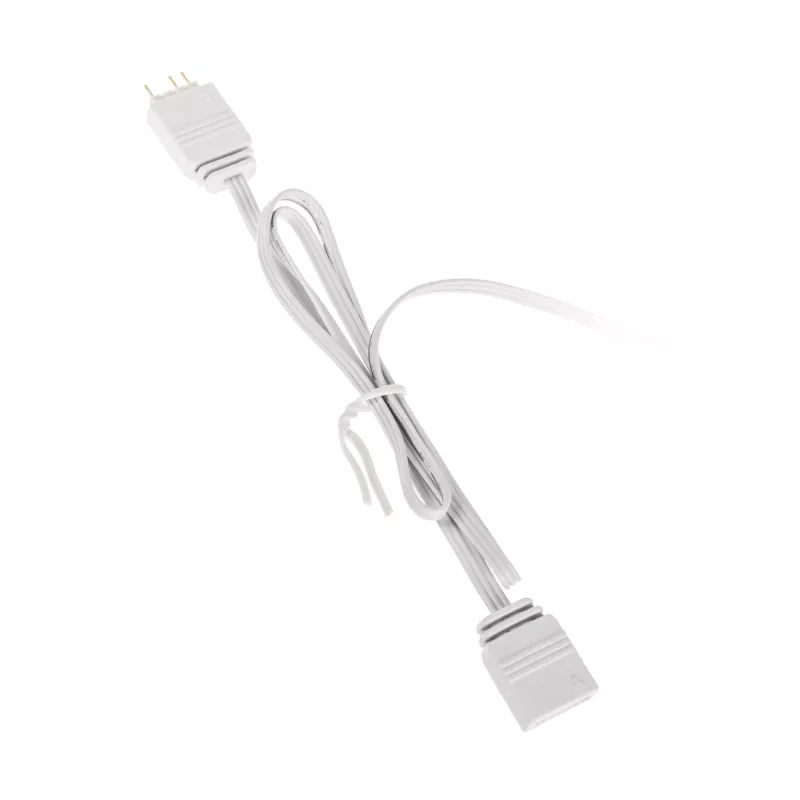 PCI-E 8 kontaktų ilginimo kabelis Kolink Umbra Radiant ARGB — dvigubas 2× 8 kontaktų, pintas GPU maitinimo ilgintuvas