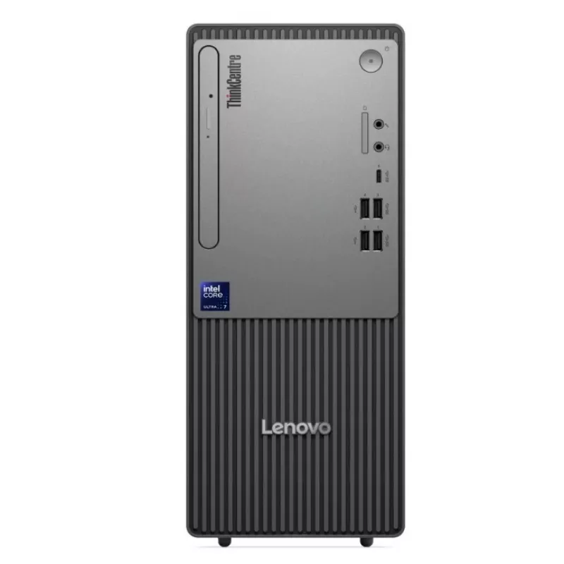 Stalinis kompiuteris Lenovo ThinkCentre Neo 50t G6 Tower — Intel Ultra 7 265, 16GB RAM, 512GB SSD, Windows 11 Pro, DVD, juodas, 3Y OS+1Y CI