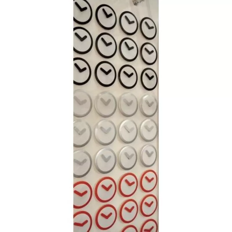 NeXtime klok 2615zi Focus, skersmuo 25 cm, sieninis, baltas/sidabrinis