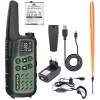 Nešiojamos racijos Baofeng BF-T25E — 16 kanalų, 2×1400 mAh Li‑Ion, VOX, LCD, žalios, rinkinys 2 vnt.