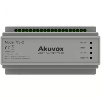 Akuvox NS-2 tinklo jungiklis Fast Ethernet (10/100) DIN bėgelis pilkas
