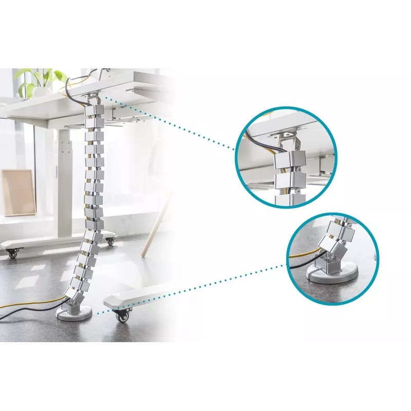 Kabelių dėklas DIGITUS ASSMANN Electronic DA-90506, lankstus, sidabrinis