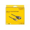 DeLOCK 61400 keitiklis USB A – RS-232 juodas