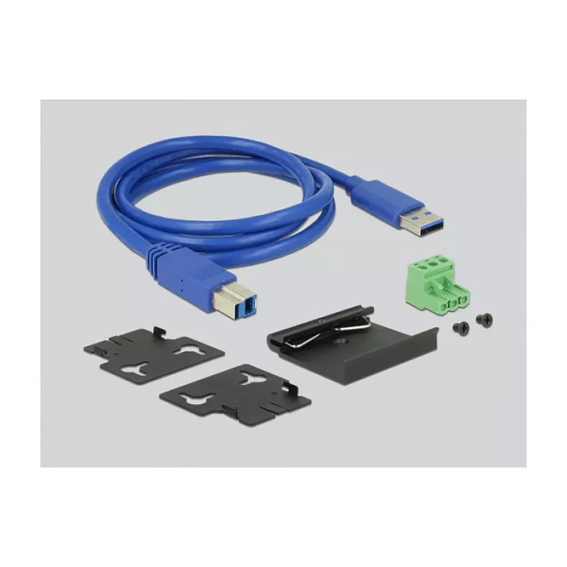 USB mazgas DeLOCK 63919, 10 prievadų, USB 3.2 Gen 1, metalinis korpusas