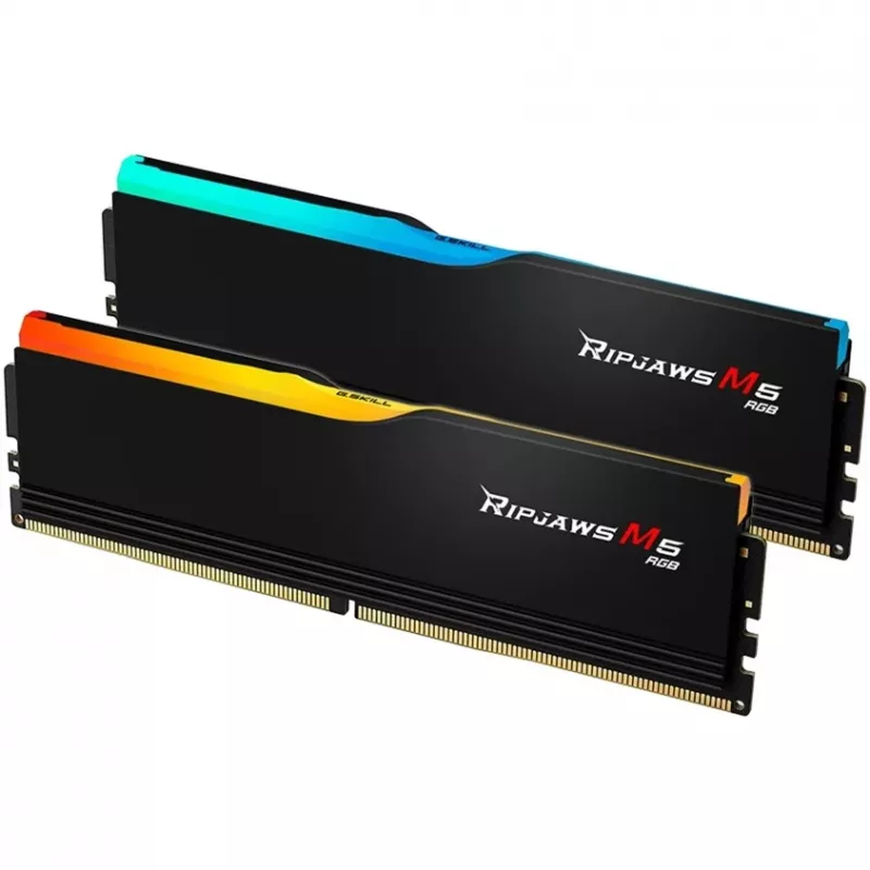 G.Skill Ripjaws M5 RGB 48 GB DDR5-6000 (2x 24 GB) Dual-Kit, juoda, F5-6000J3036F24GX2-RM5RK, INTEL XMP
