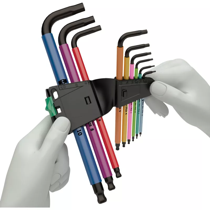 L formos šešiabriaunių raktų rinkinys Wera 05022210001