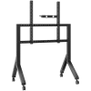 Mobilus TV stovas ONKRON TS2081-B 70–110 colių, juodas, ratuotas, plieninis, 125 kg, VESA 200x200–1000x800
