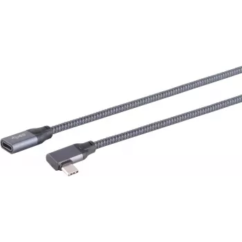 USB kabelis S/CONN 13-56150 USB 3.2 Gen 2x2 1,5 m USB-C pilkas