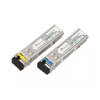 SFP WDM modulių pora Extralink 1.25G 1310/1550nm vienmodis 3km LC DOM