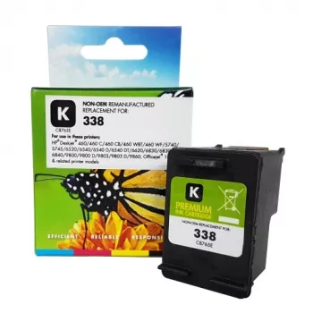 Static Control suderinamas Hewlett-Packard 338 (C8765EE) juodas, 450 psl.