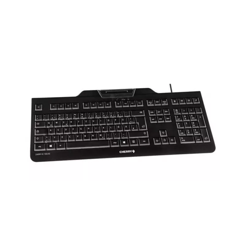 CHERRY KC 1000 SC klaviatūra USB QWERTZ Šveicariška juoda