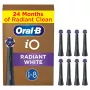 Oral-B IO Series Radiant White Black Originalūs šepetėlių antgaliai dantų balinimui 8 vnt.