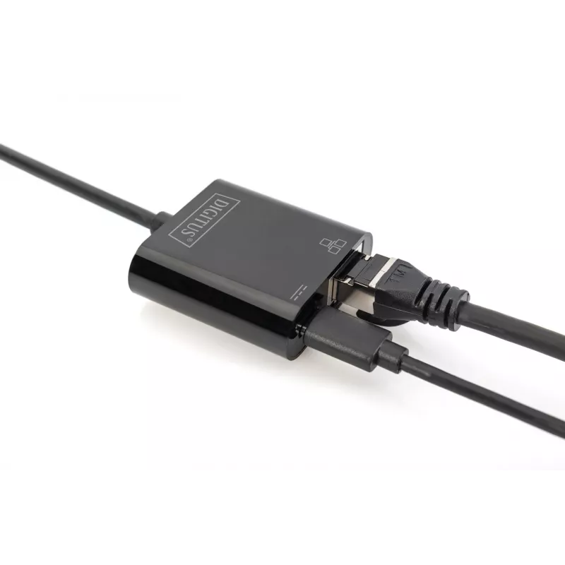 USB Type-C Gigabit Ethernet adapteris Digitus DN-3027 su Power Delivery