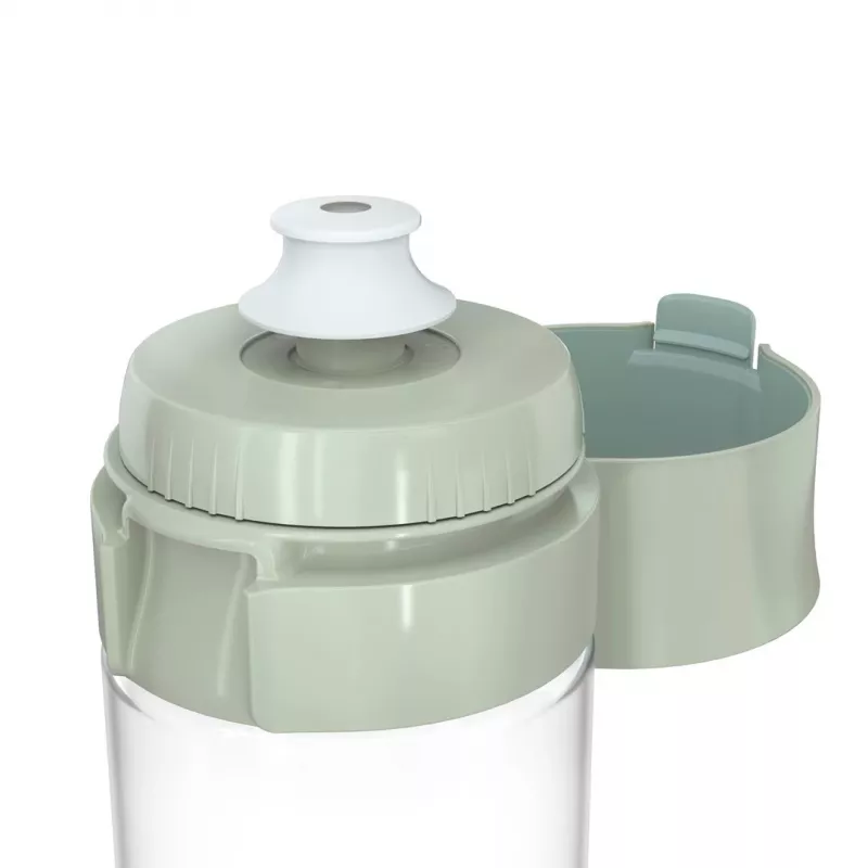 Vandens butelis daugkartinis BRITA Fill&Go Vital 600 ml su integruotu MicroDisc filtru, Žalias