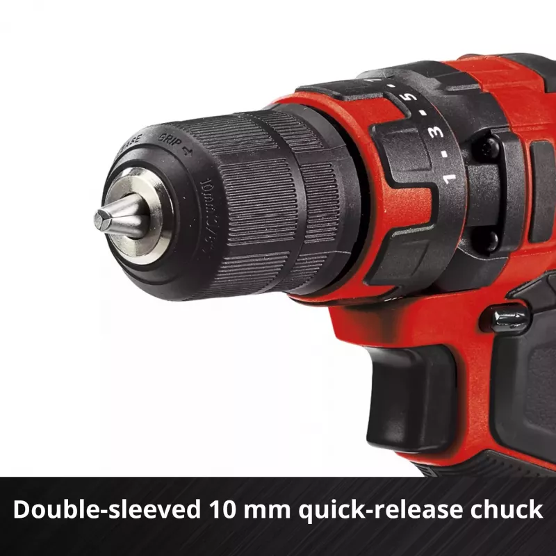 Griebtuvinis gręžtuvas Einhell TC-CD 18/35 Li – Solo, 550 RPM, 1 cm griebtuvas