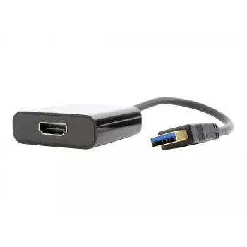 USB grafikos adapteris GEMBIRD A-USB3-HDMI-02, HDMI išvestis, iki 1920x1080, juodas, 36 g
