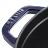 Staub 24 cm apvali ketaus puodas tamsiai mėlynas