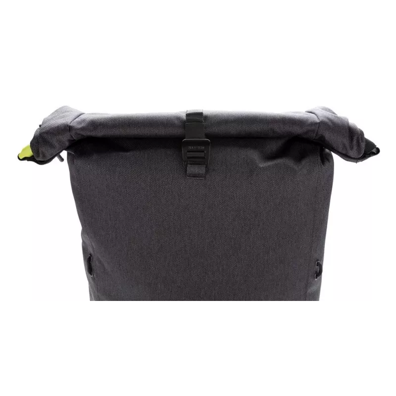 Kuprinė XDDESIGN Urban Lite Black – 21 L (išplečiama iki 27 L), 15,6 colių nešiojamojo kompiuterio skyrius, atspari vandeniui, vežimėlio diržas