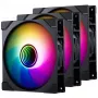 PHANTEKS M25G2-140 D-RGB Reverse Blade 140mm 3-pack Juodi – Korpuso ventiliatoriai su reversinėmis mentėmis
