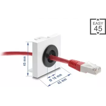 Kabelio įvadas DELOCK Easy 91072, apvalus 16 mm skersmens stalviršiui