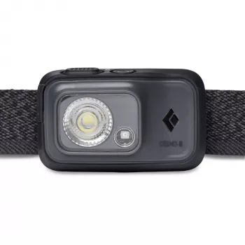 Priekinė galvos lemputė Black Diamond Cosmo 350-R, 350 lm, IP67, įkraunama per USB, 1500 mAh, raudona