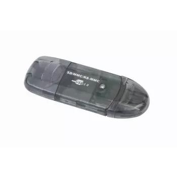 USB 2.0 kortelių skaitytuvas Gembird FD2-SD-1 — MMC/SD/SDHC/SDXC, 73×30×10 mm, 13 g, juodas