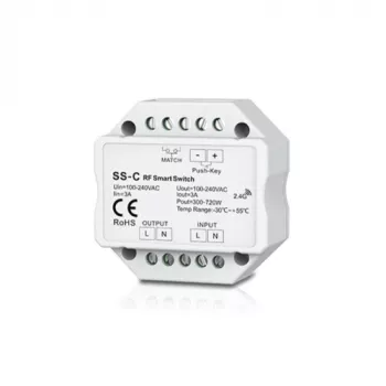 SS-C Vieno kanalo 230V valdiklis be reguliavimo + mygtukas