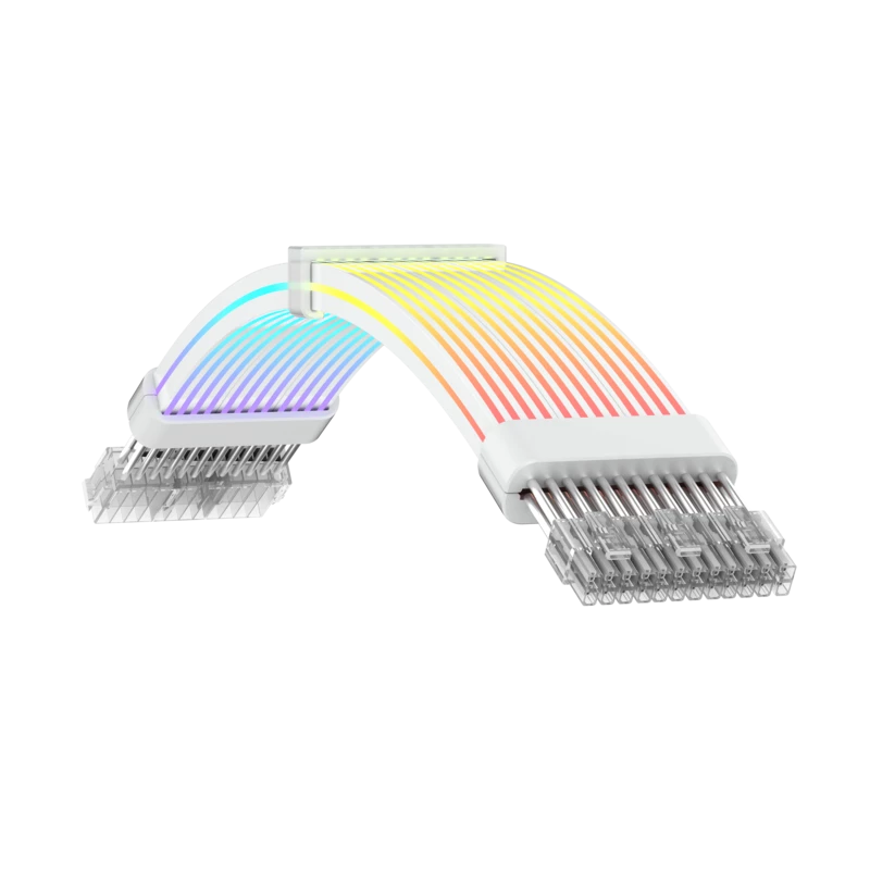 Gamemax VGA 3x8PIN-W PSU prailginimo kabelis, baltas
