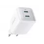 PowerPort III 40W 2xUSB-C Baltas