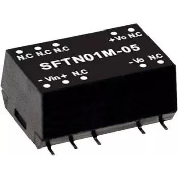 Maitinimo adapteris MEAN WELL SFTN01M-05 1 W 5 V Įėjimas 10,8–13,2 V