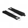 DeLOCK Heavy-duty Hook-and-loop strap 508x50mm juoda 5 vnt.