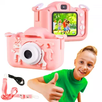 Vaikiška kamera Extralink KIDS CAMERA H29 Single, rožinė