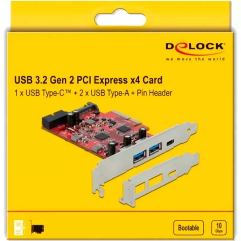 PCI Express x4 kortelė DeLOCK 90492 USB Type-C USB Type-A