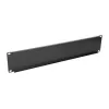 Extralink Front Blank Panel 2U 19 colių juodas plieninis aklinis skydas