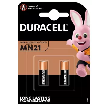 Duracell MN21 baterijos, 2 vnt., lizdinė pakuotė