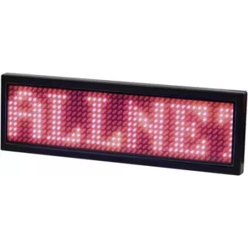 ALLNET programuojamas elektroninis vardinis ženklelis, raudonos spalvos (ALLNTAGRv2)