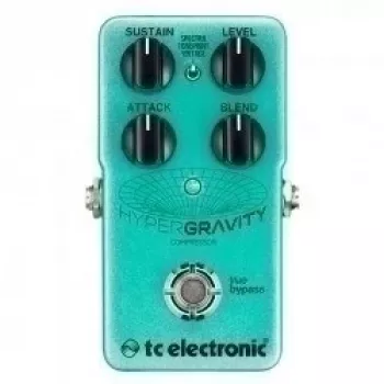 Kompresorinis pedalas TC Electronic HyperGravity Compressor True Bypass kompaktiškas dizainas
