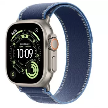 Išmanusis laikrodis Apple Watch Ultra 3 GPS + Cellular 49mm natūralaus titano korpusas Mėlyna/Ryškiai mėlyna Trail Loop S/M