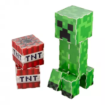 Konstrukcinis rinkinys Paladone Minecraft Creeper – pastatoma Creeper figūrėlė