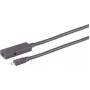 USB laidas S/CONN 13-49405 USB 3.2 Gen 2 4 m USB C juodas