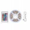 LED juosta Vention PAAWJ RGB 5 m USB 5V su IR nuotolinio valdymo pulteliu, dvipusės juostos montavimas