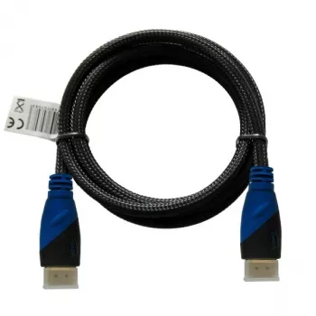 HDMI kabelis SAVIO CL-02 1,5 m — HDMI 1.4, 4096×2160, ARC, Ethernet, paauksuoti kontaktai