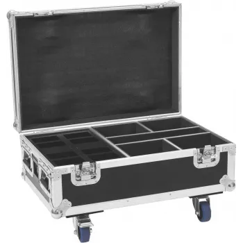 Flightcase Roadinger 31005163 4x AKKU IP UP-4 Plus HCL Spot WDMX su įkrovimo funkcija