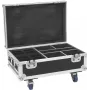 Flightcase Roadinger 31005163 4x AKKU IP UP-4 Plus HCL Spot WDMX su įkrovimo funkcija