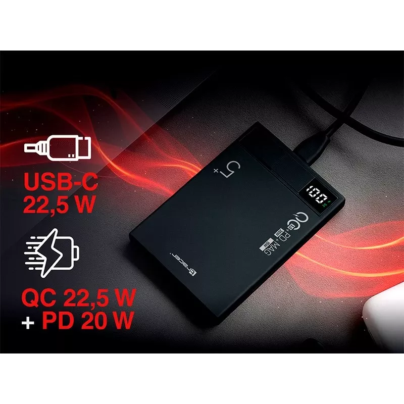 Tracer AirMag1 belaidis įkroviklis LiPo 5000 mAh juodas