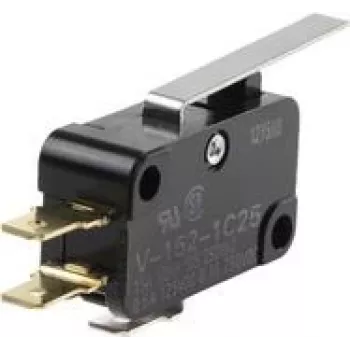 Omron V-152-1C25 mikro jungiklis 250 V/DC 15 A 1 x on/(on) 1 vnt. Maišelyje
