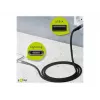 USB-A į Lightning laidas GOOBAY 2 m, tekstilinis apvalkalas, 3,3 mm skersmuo, Space Grey/Silver