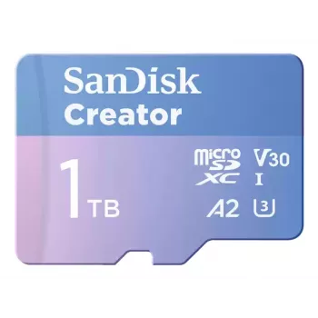 SanDisk Creator MicroSD atminties kortelė 1TB, didelis greitis iki 190 MB/s