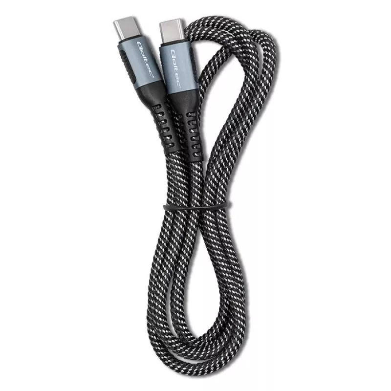 USB laidas Qoltec 52358 1,5 m USB C juodas USB 2.0 0,48 Gbit/s